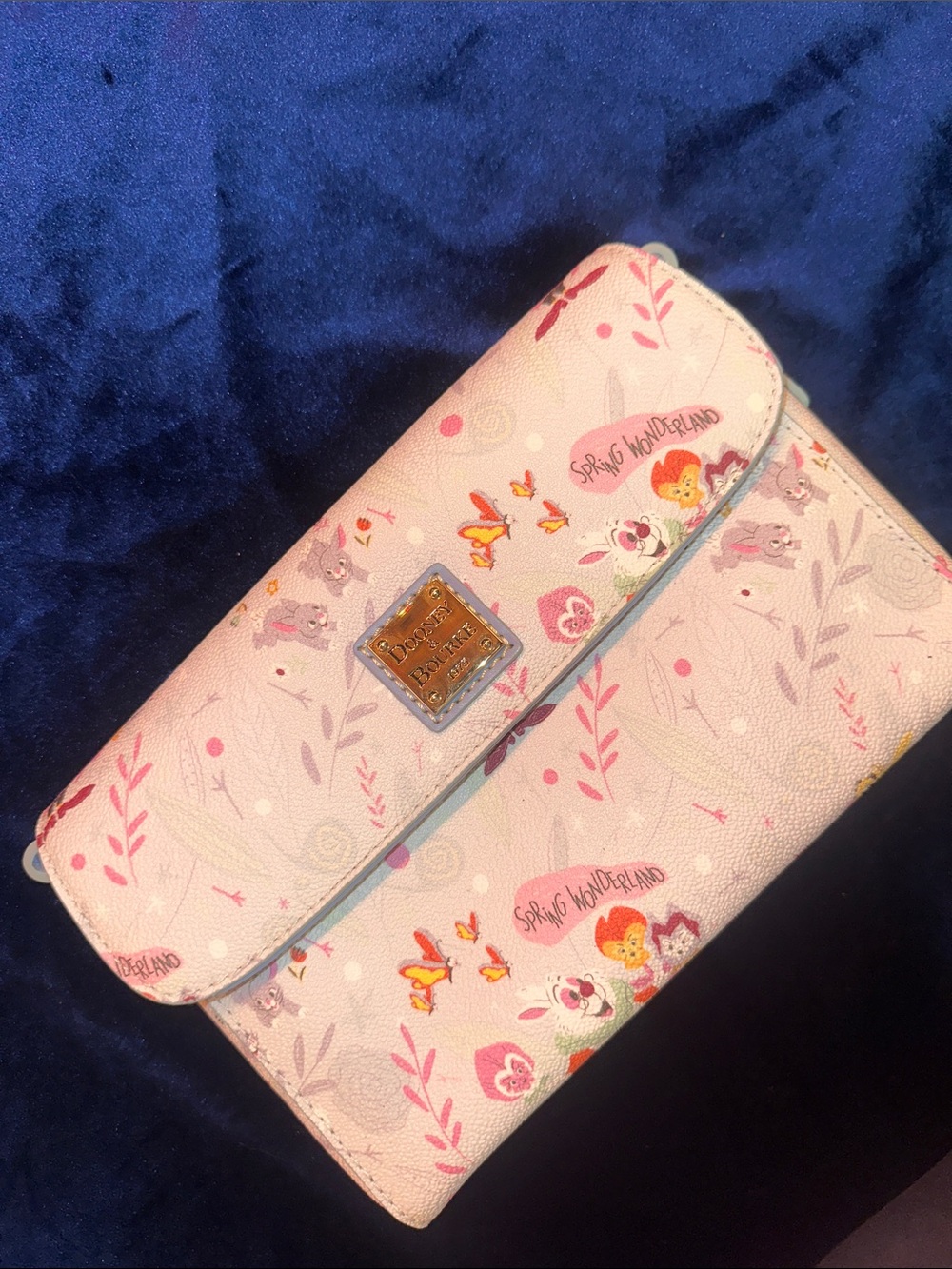 Disney Dooney & Bourke Pink Floral 'Spring Wonderland' Crossbody Bag